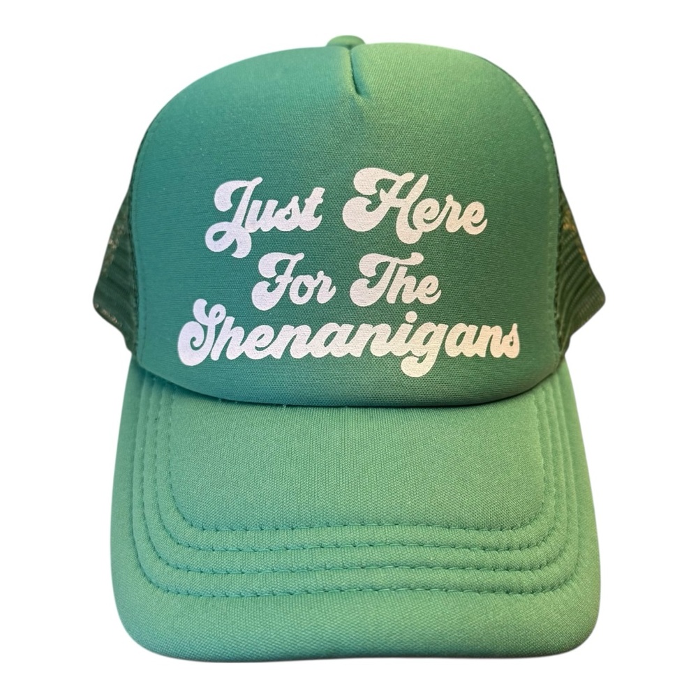 Shenanigans Green Trucker Hat